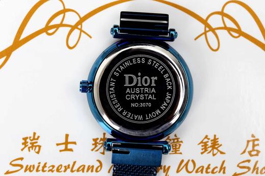 抖音同款迪奥手表 配盒子发票手提袋，迪奥时装表，爆款！一直被模仿，从未被超越，进口批花矿物质超强镜面，时尚百搭，尺寸34MM，10MM特别适合女生带，好看好看好看 商品图2