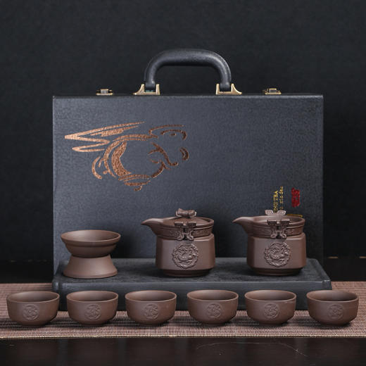 【紫砂功夫茶具套装】茶杯茶壶礼盒居家日用商务活动小礼品纪念品 商品图2
