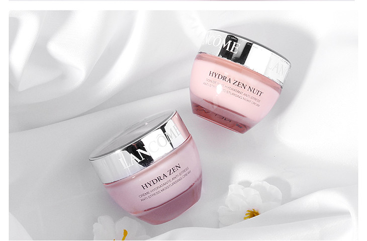 法国兰蔻水分缘舒缓补水保湿日晚霜两件套装舒悦日霜5