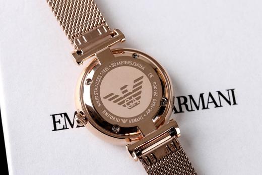 原厂阿玛尼原单品牌：EMPORIO ARMANI／阿玛尼型号：ar1956机芯种类：石英表手表种类：女表表盘形状：316L精钢表带 商品图7