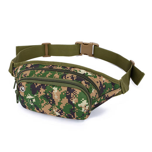 【七色可选】迷彩户外运动休闲腰包跑步音乐小腰包时尚男包背包证件包 商品图3
