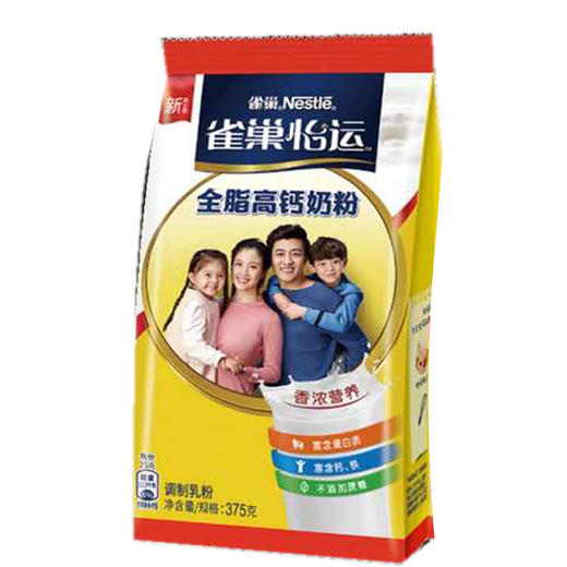 雀巢怡运全脂高钙奶粉375g 商品图0