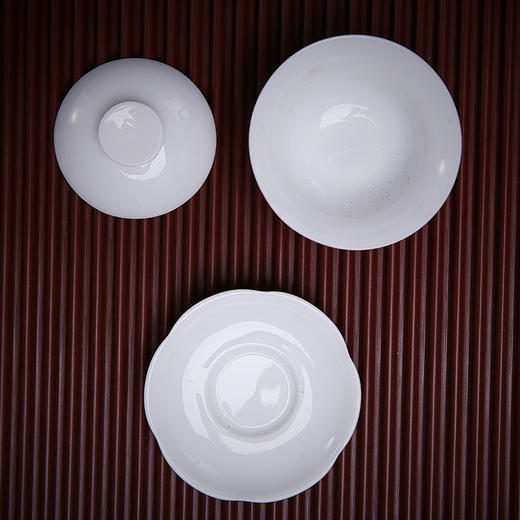 【盖碗/茶壶】定制玉瓷2.8寸盖碗三才盖碗 商品图1