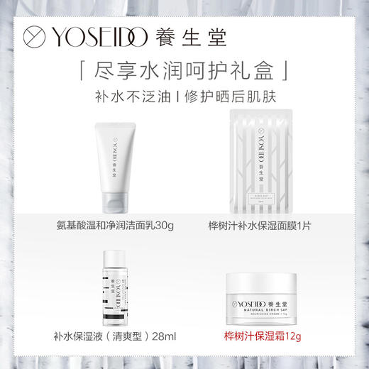 养生堂天然桦树汁补水保湿呵护中样礼盒旅行装桦树汁修护 商品图3