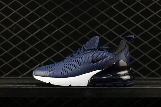 Nike Max 270 耐克半掌气垫跑步鞋黑白黑兰白黑粉黑色白 商品图0