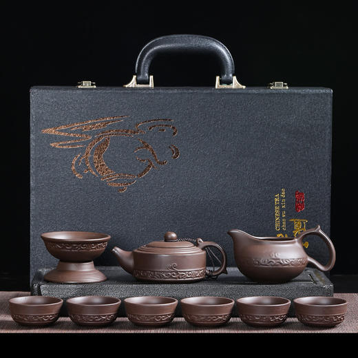【紫砂功夫茶具套装】茶杯茶壶礼盒居家日用商务活动小礼品纪念品 商品图10