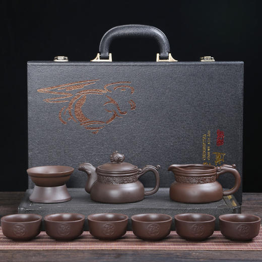 【紫砂功夫茶具套装】茶杯茶壶礼盒居家日用商务活动小礼品纪念品 商品图8
