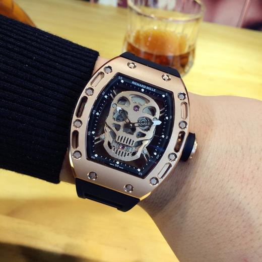 【Richard Mille 】理查RM052颅骨腕表全新延续特别版金鬼款  骷髅头图案更惊悚炫酷抢眼敖，装置原装进口机械机芯 商品图0