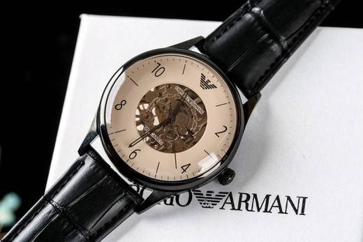 阿玛尼时尚皮带男女表时尚镂空全自动机械表  Armani AR1981 提高逼格 商品图0