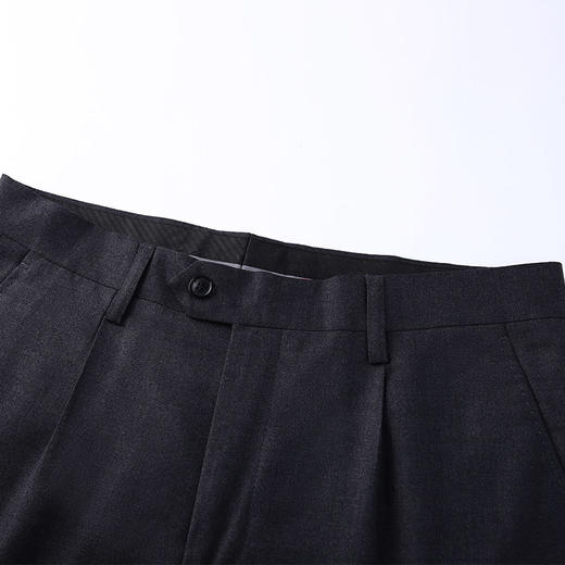 M&D/名盾秋冬 男西服裤子深灰商务经典舒适纯羊毛厚正装西裤 商品图2