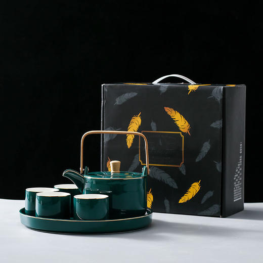 【陶瓷茶壶套装家用】尚恩陶艺功夫茶具花茶下午茶杯子居家日用礼盒装 商品图3