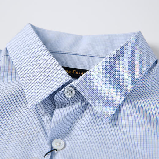 yvesfigarau伊夫费嘉罗夏季100棉商务休闲简约舒适透气短袖衬衫610423