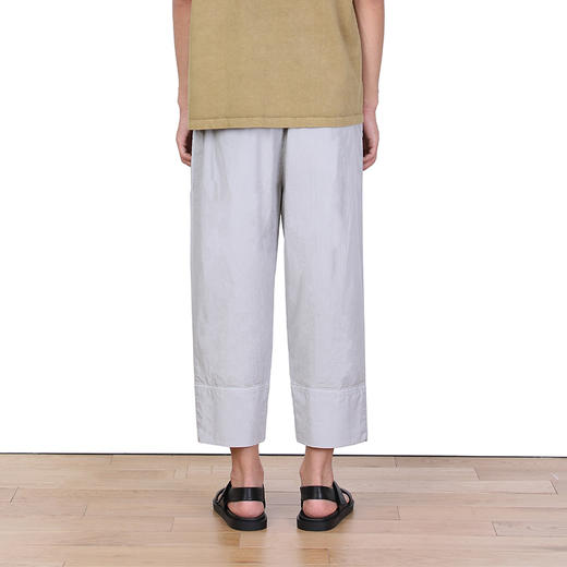 NINEWAY九平道 022U24 纯棉直筒宽松休闲裤男日系黑色九分裤 商品图2