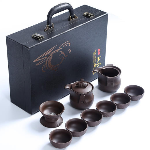【紫砂功夫茶具套装】茶杯茶壶礼盒居家日用商务活动小礼品纪念品 商品图4