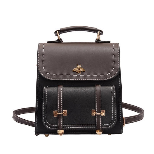 【PU迷你多用女士小背包】女包双肩包韩版撞色时尚单肩箱包 商品图4