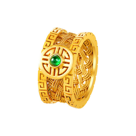 【熙】熙缘·花丝席纹戒指 商品图0