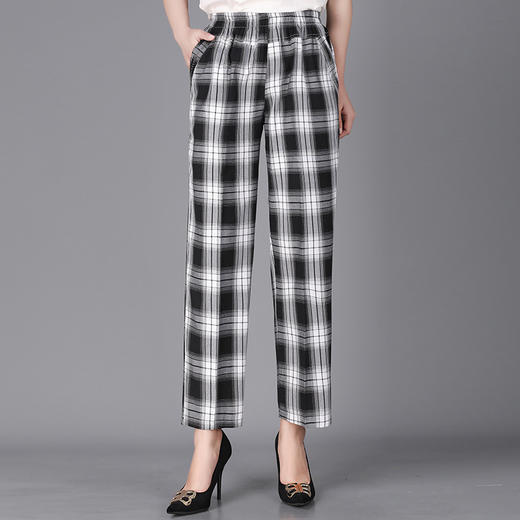 MQ-1601-Q10夏薄款宽松休闲直筒棉麻九分长裤YY 商品图4