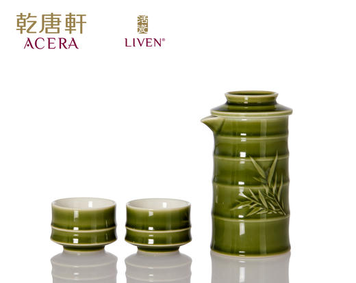 【茶具】竹君子泡茶器1壶2杯 双层 壶180ml/杯55ml 商品图3