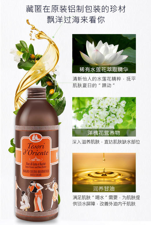 意大利进口东方宝石沐浴露香水型沐浴乳液持久留香嫩肤香体男女 商品图3