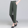 NP-1905夏季休闲宽松直筒松紧高腰外穿九分裤 商品缩略图2