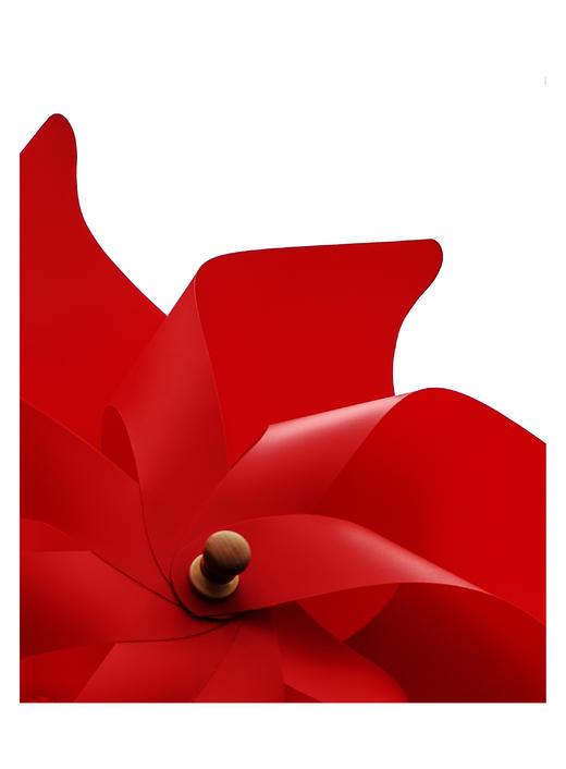 王昆华《红风车》蚀刻艺术纸艺术微喷/原木框装裱/高致文化艺术