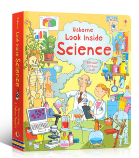 看里面低幼系列 揭秘科学 英文原版Look Inside Science 科学秘密 身体 太空 科普纸板翻翻书 低幼童书 英国Usborne