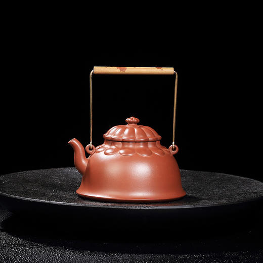 龙德堂陶艺 江苏省陶瓷艺术大师 范泽锋制《禅墩 唯赋》原矿紫泥 320cc 商品图1