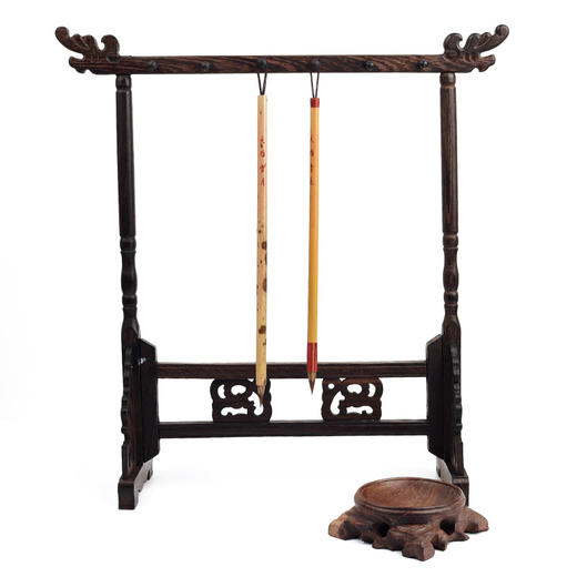 小楷抄经笔【青花雪月】，狼毫为主 披毛紫毫 弹性好 笔锋尖锐 4支礼盒装 送礼自用都可以 商品图4