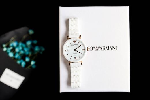 原装Emporio Armani 阿玛尼白色陶瓷女表 时尚靓丽石英表、 商品图8