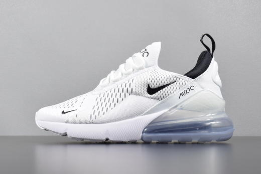 Nike Max 270  耐克半掌气垫跑步鞋黑白白黑白色 商品图2