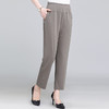 NP-1905夏季休闲宽松直筒松紧高腰外穿九分裤 商品缩略图1