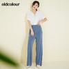 oldcolour夏季薄款阔腿宽松家居休闲裤女垂感舒服长裤女打底百搭BM21073018 商品缩略图3