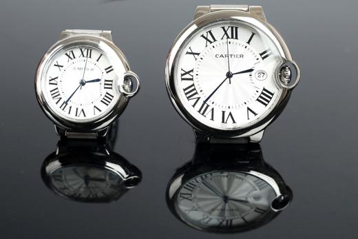 卡地亚（Cartier） 蓝气球系列 蓝宝石水晶玻璃镜面 经典折叠扣 ， 商品图3