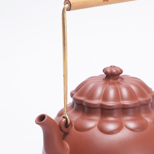 龙德堂陶艺 江苏省陶瓷艺术大师 范泽锋制《禅墩 唯赋》原矿紫泥 320cc 商品图4