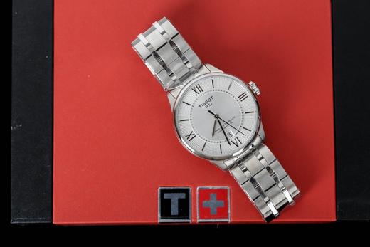 原单品质 Tissot 天梭  杜鲁尔系列 经典T099. 杜鲁尔自动机械表，黄晓明同款 原厂配件➕进口机械机芯。蓝宝石玻璃，尺寸：42mm*10.89mm 商品图6