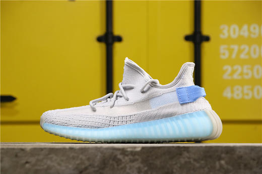 阿迪达斯-Adidas  Yeezy Boost 350V2 侃爷椰子黄油镂空满天星须白满天星蓝 灰绿灰蓝 天鹅白满天星新冰蓝海洋满天星 新冰蓝 海洋 镂空版 商品图4