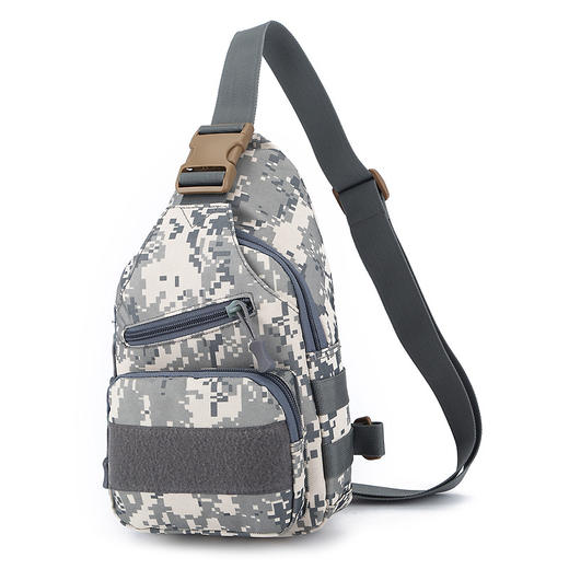 战术胸包多功能单肩包斜挎包小号户外登山包迷彩胸包男 商品图0