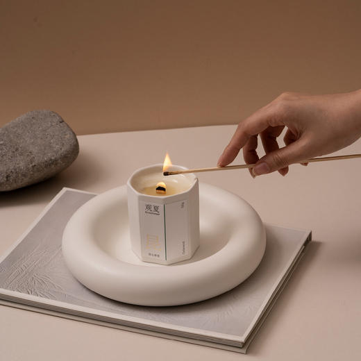 昆仑煮雪—精油木芯香薰蜡烛 商品图1