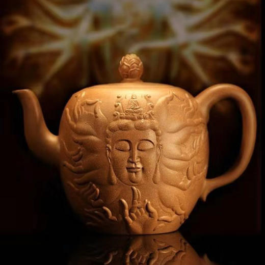 龙德堂陶艺 江苏省陶瓷艺术大师 范泽锋制《佛心禅意》 1000cc 商品图0