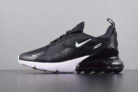 Nike Max 270  耐克半掌气垫跑步鞋黑白白黑白色