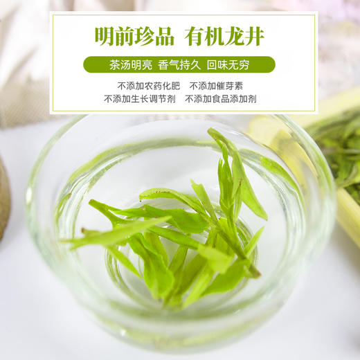 雅绿（谷雨）新茶雨前有机龙井茶特一级炒青绿-【礼盒装】包邮 商品图4