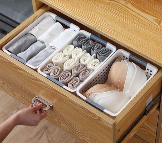 日式镂空收纳盒 厨房收纳筐家用浴室塑料储物盒篮客厅桌面零食水果2.6 商品图2