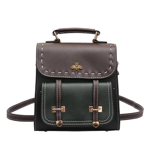 【PU迷你多用女士小背包】女包双肩包韩版撞色时尚单肩箱包 商品图5