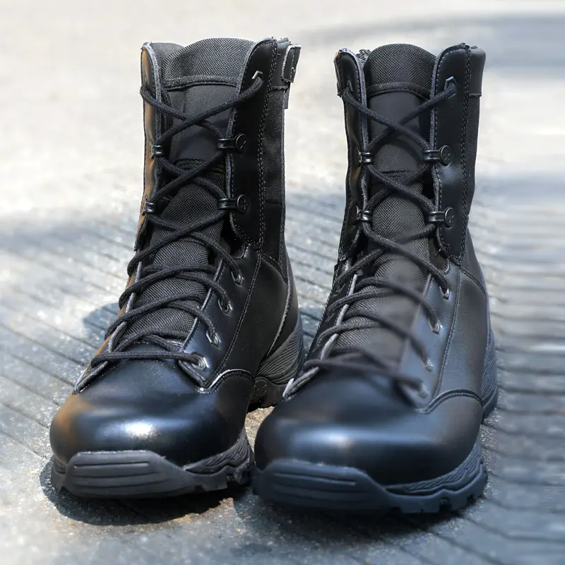 多威跑步鞋男部队户外黑色作训靴高帮运动鞋pa5585