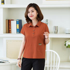 HHC-8X1817中老年夏装新款短袖t恤衫