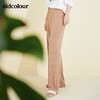 oldcolour夏季薄款阔腿宽松家居休闲裤女垂感舒服长裤女打底百搭BM21073018 商品缩略图2