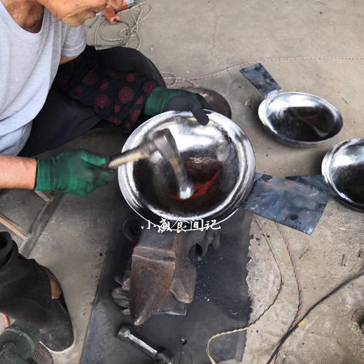 章丘铁锅（预售7天）纯手工锻打三万六千棰白锅（无涂层不粘锅） 商品图7