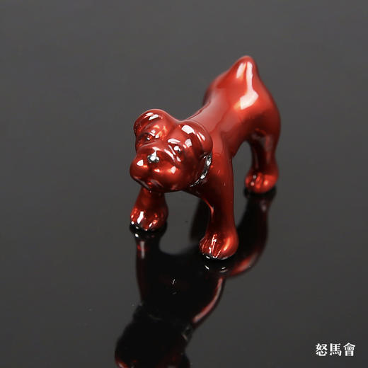 红釉斗牛犬袖扣 商品图2