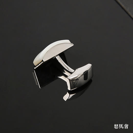 长方形天然深海贝母袖扣 商品图3