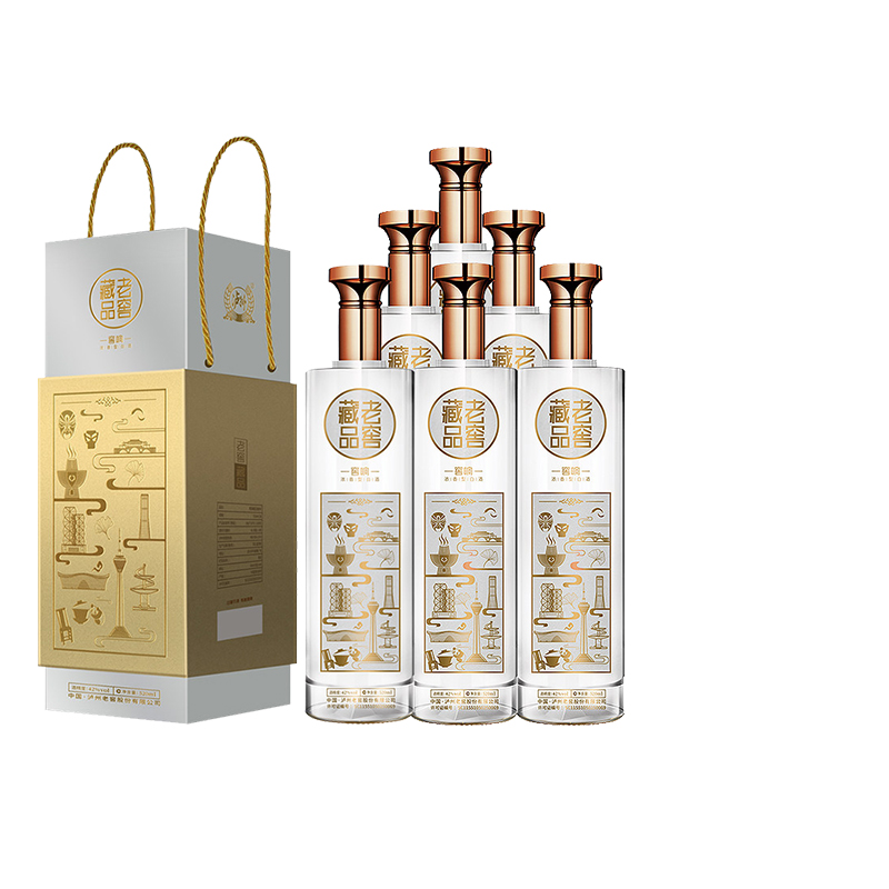 【酒厂直营】老窖藏品窖响浓香型白酒42度520ml*6   泸州老窖官方旗舰店